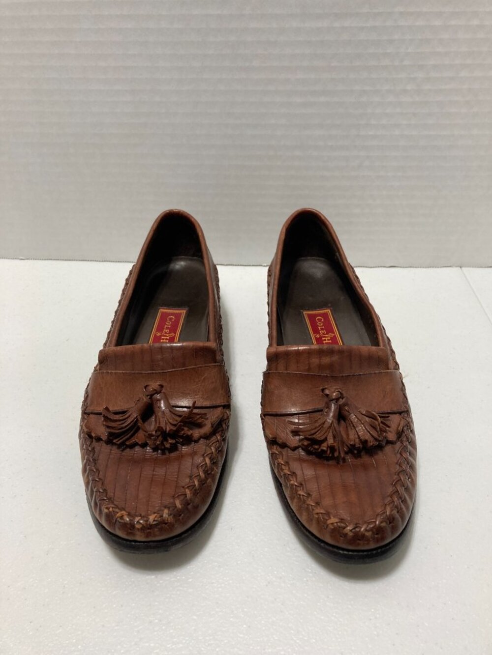 Vintage Cole Haan Country Women’s Kiltie Tassel Loafers Leather Brown Moccasins - Picture 3 of 12